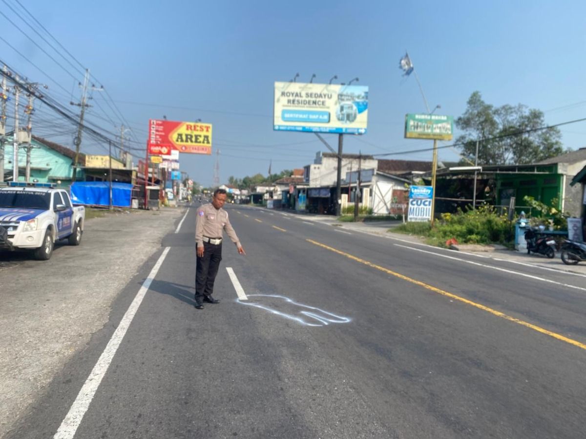 Kecelakaan Motor Tabrak Lansia di Jalan Yogya-Wates, Korban Tewas di Tempat